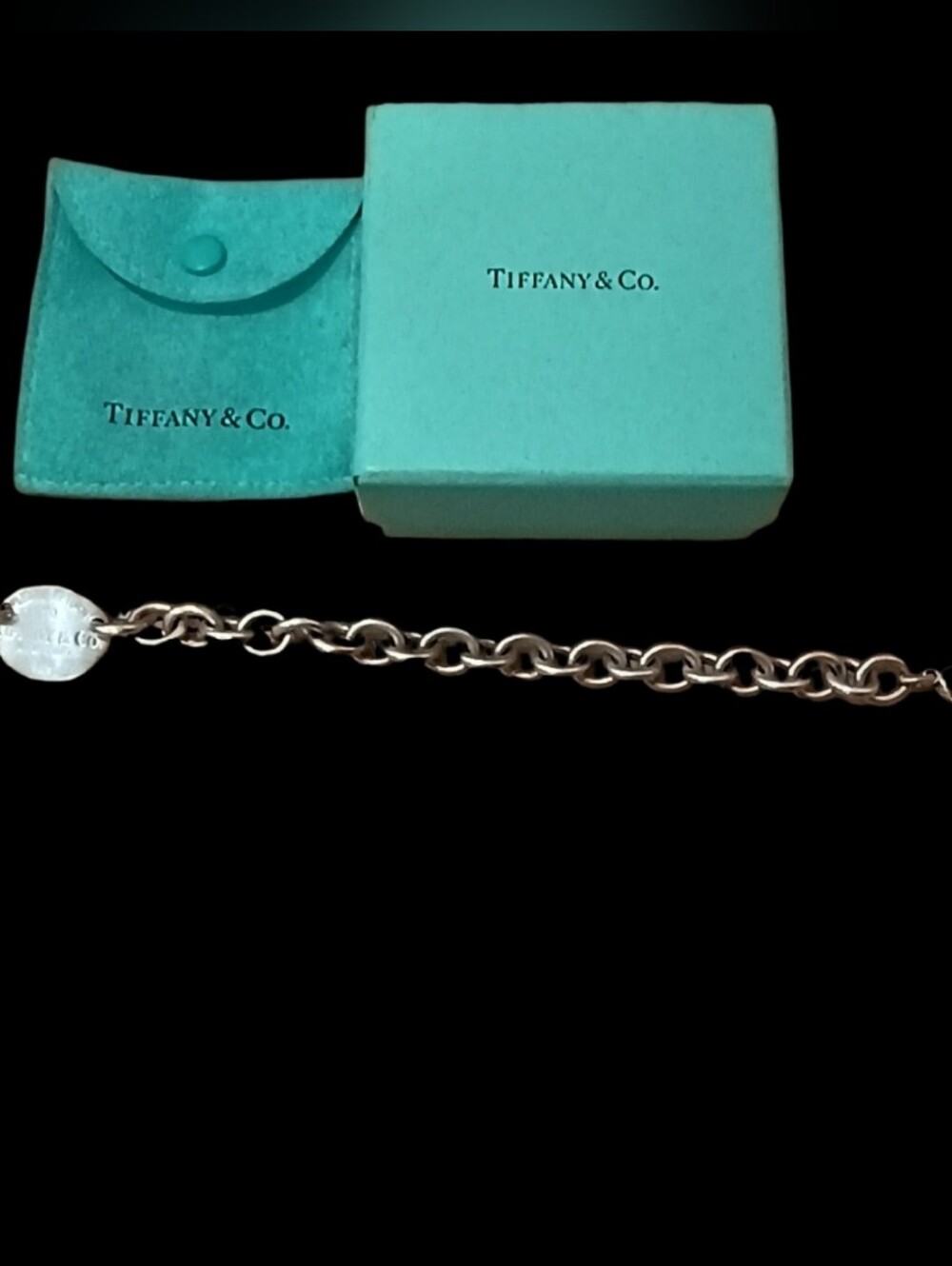 Tiffany & Co. Return to Tiffany Oval Tag Bracelet 925 Sterling Silver - Picture 2 of 4